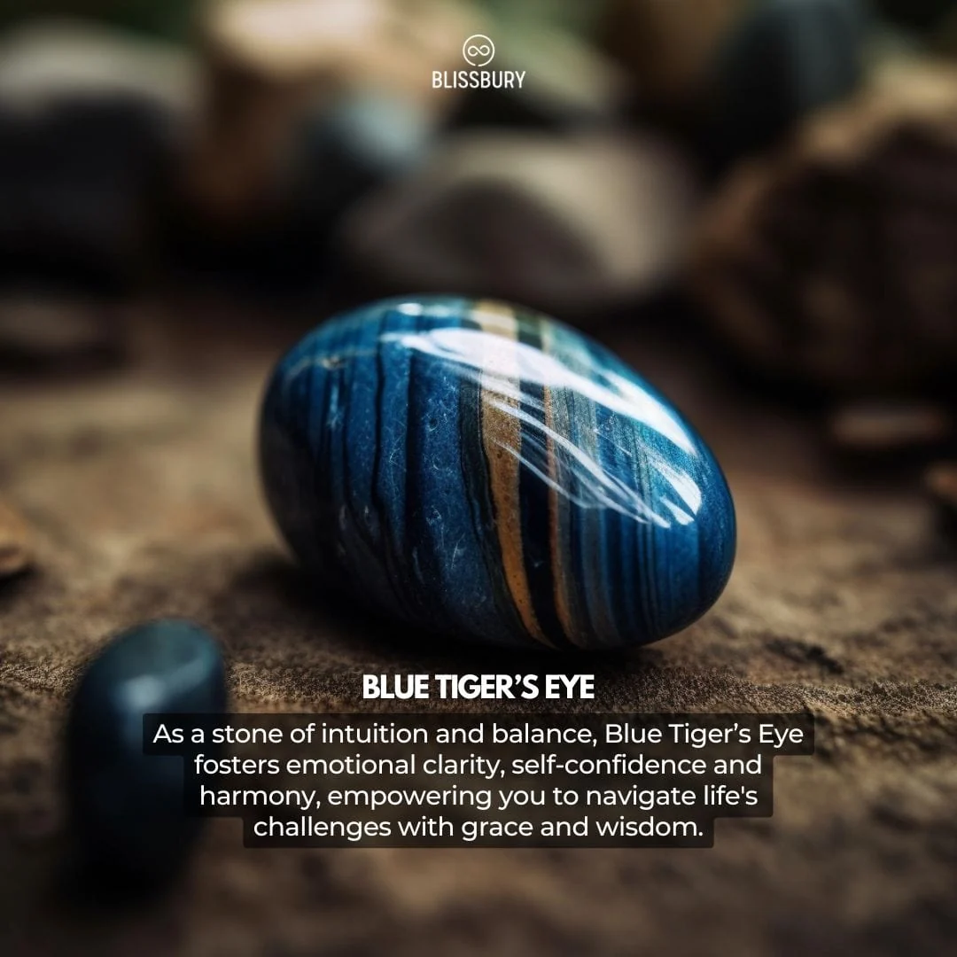 Buddha Head Blue Tiger's Eye Bracelet - Wisdom, Peace, Growth - Image 3