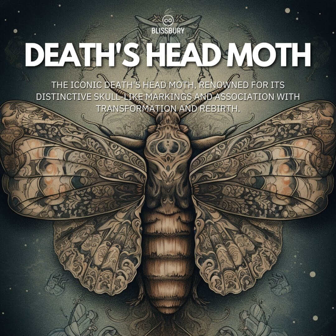 Death's Head Moth Pendant Necklace - Rebirth, Transformation, Mystique - Image 2