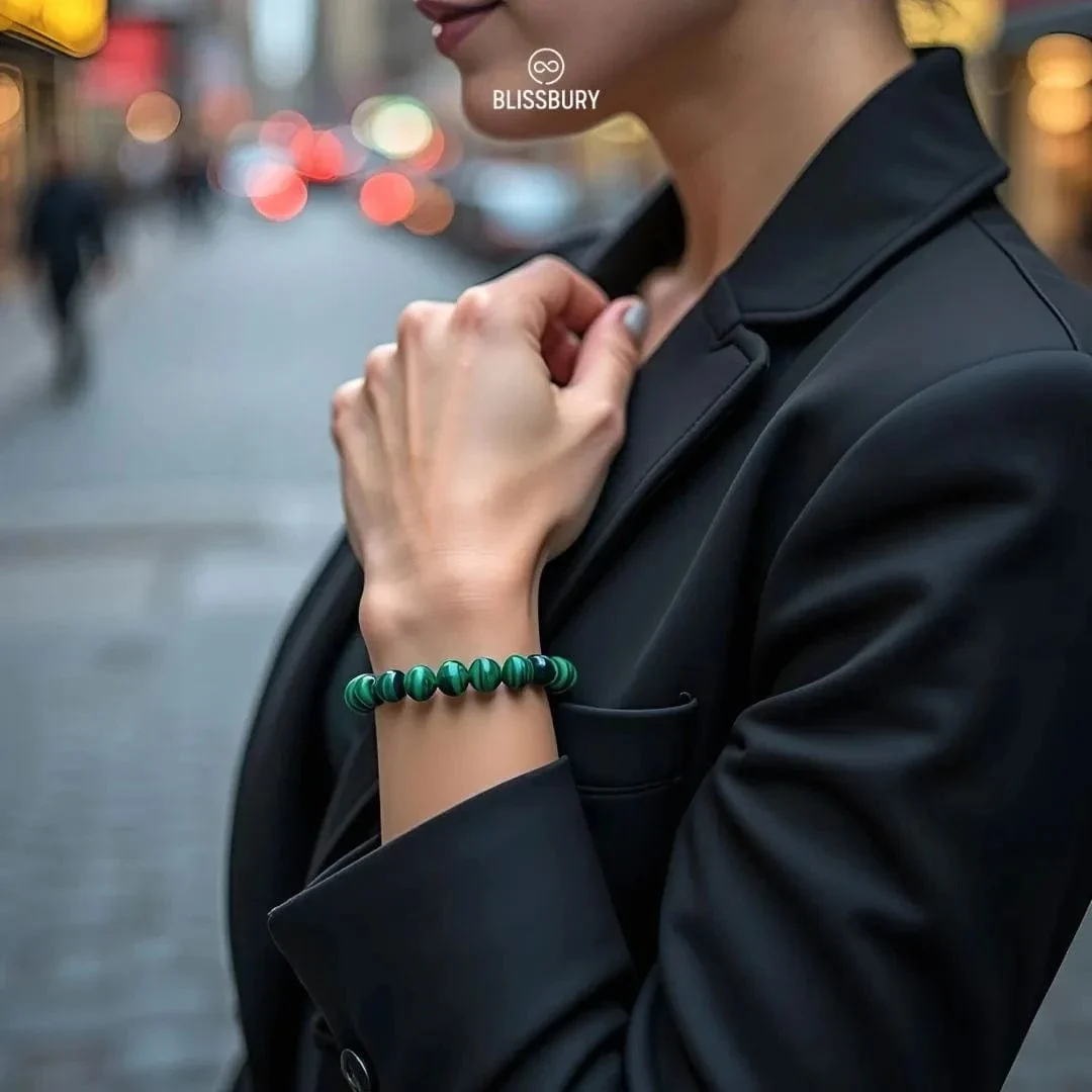 Green Malachite Bracelet - Growth, Optimism, Resilience - Image 7
