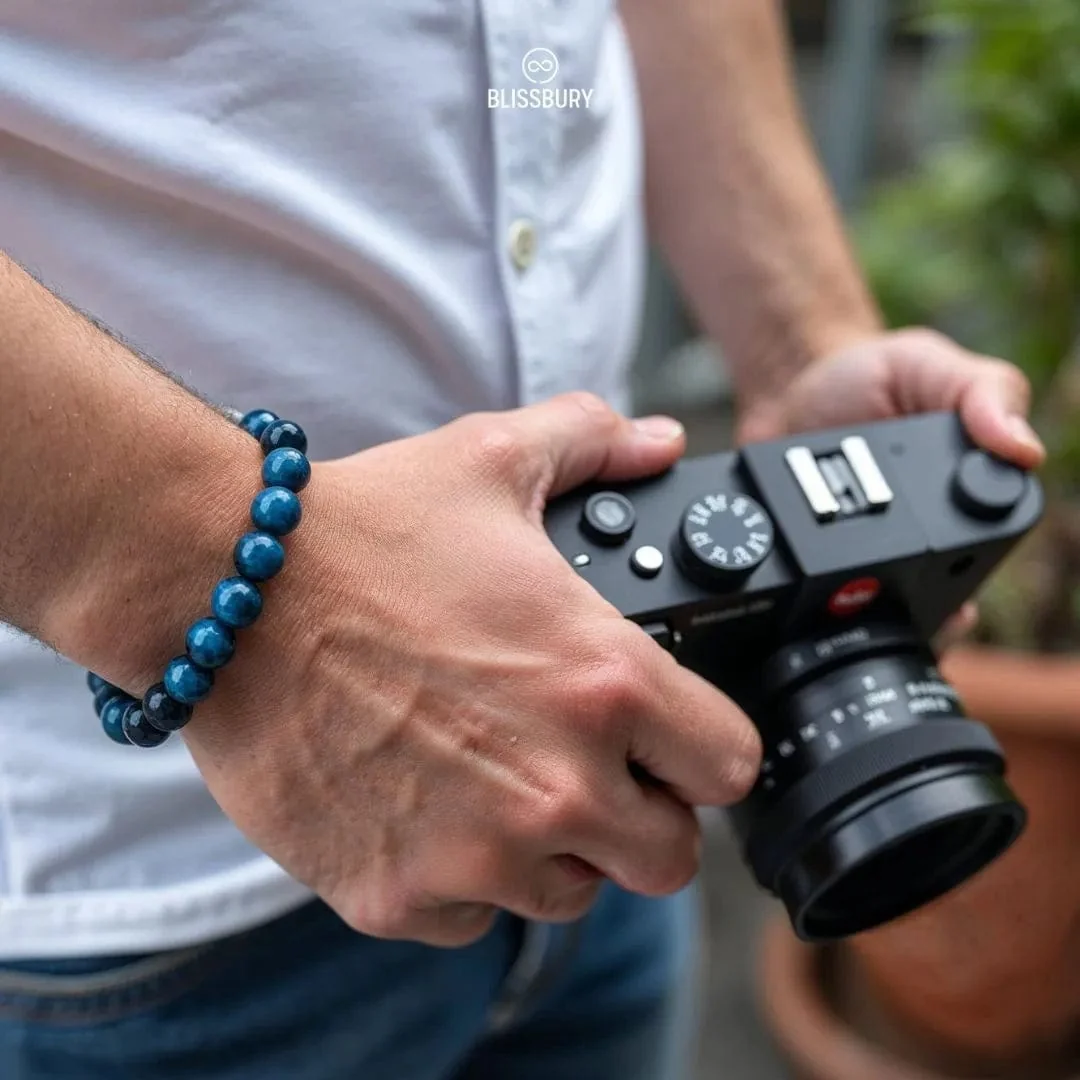 Haley's Gift: Blue Tiger's Eye Bracelet - Image 5
