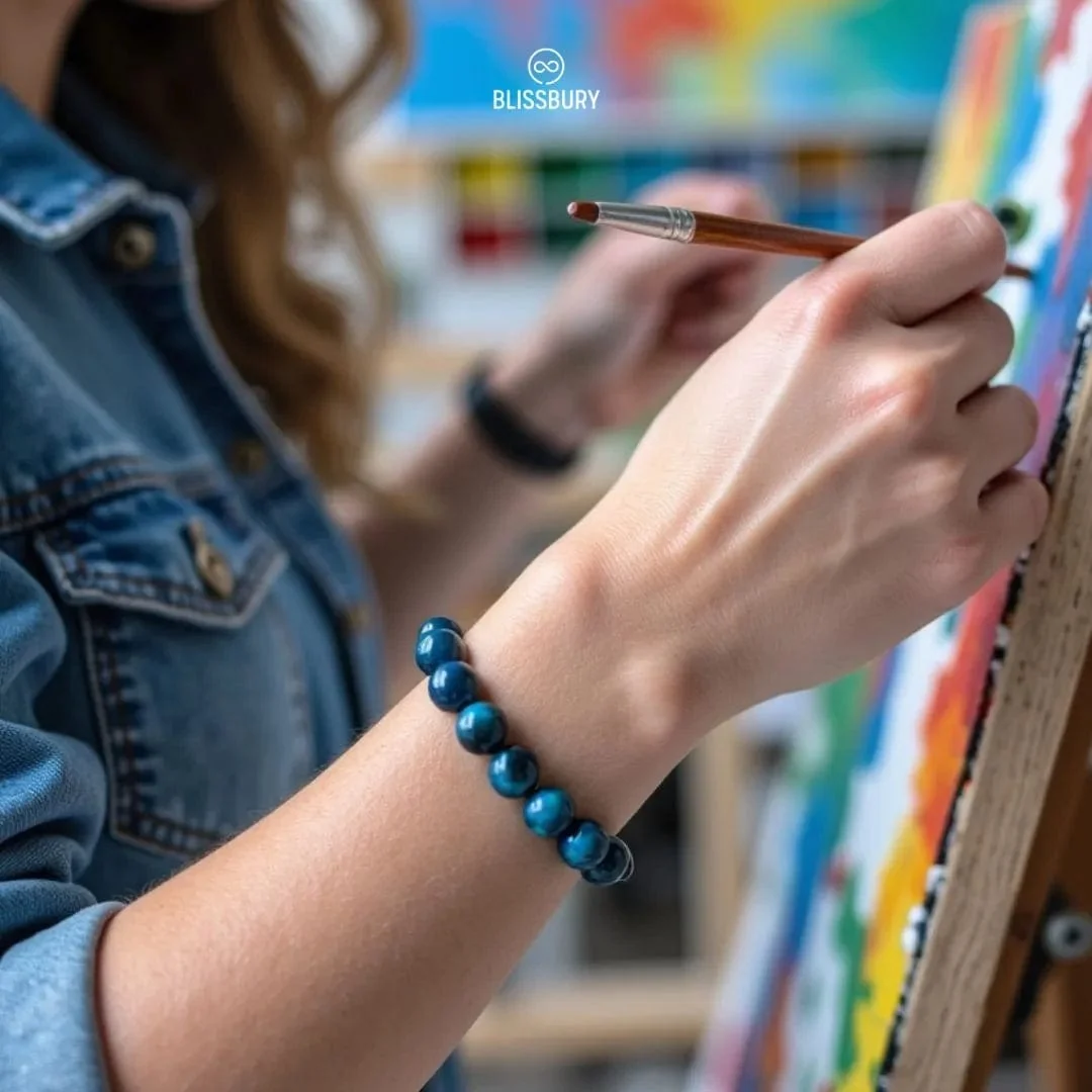 Haley's Gift: Blue Tiger's Eye Bracelet - Image 8