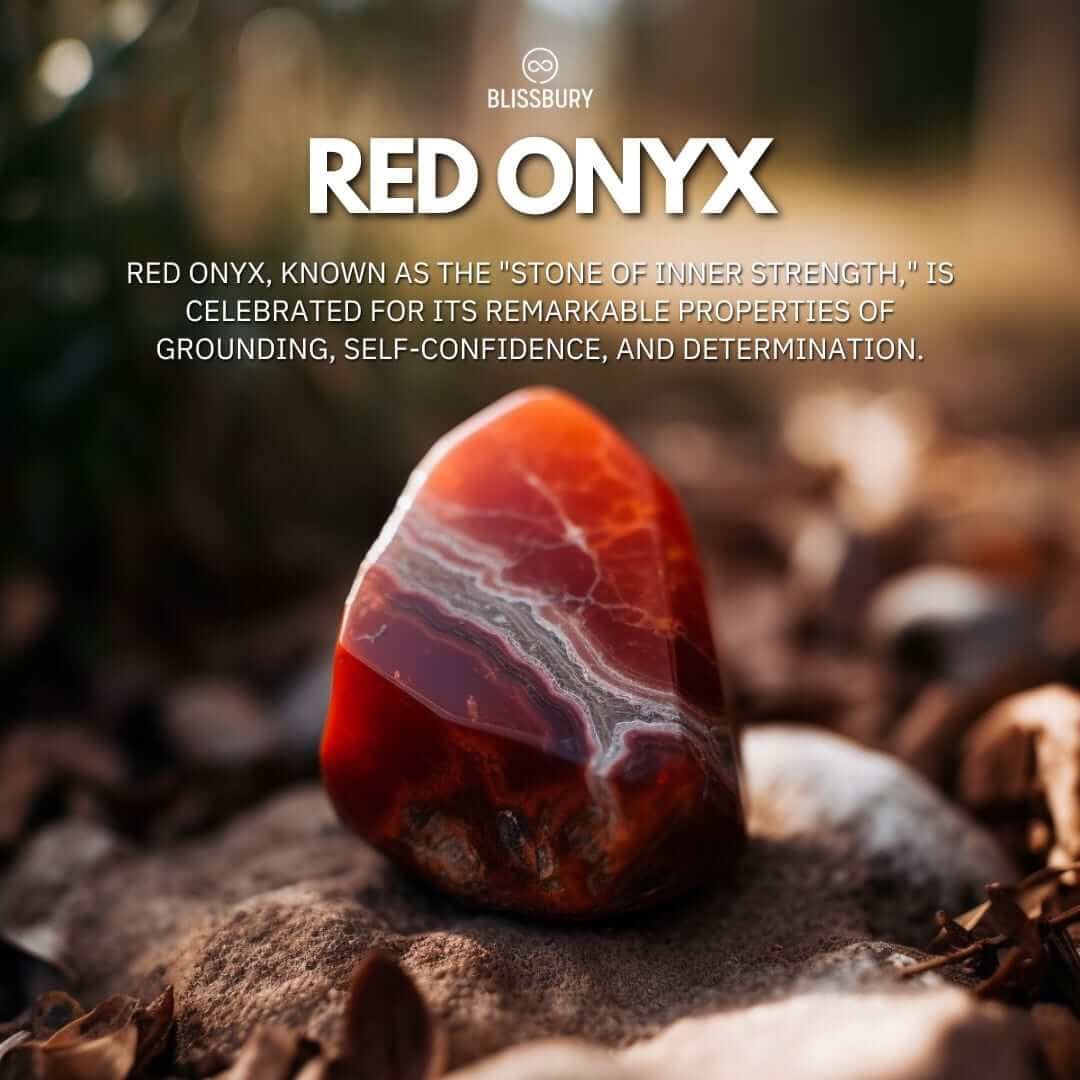 Raw Red Onyx Wire Wrapped Ring - Strength, Confidence, Determination - Image 2