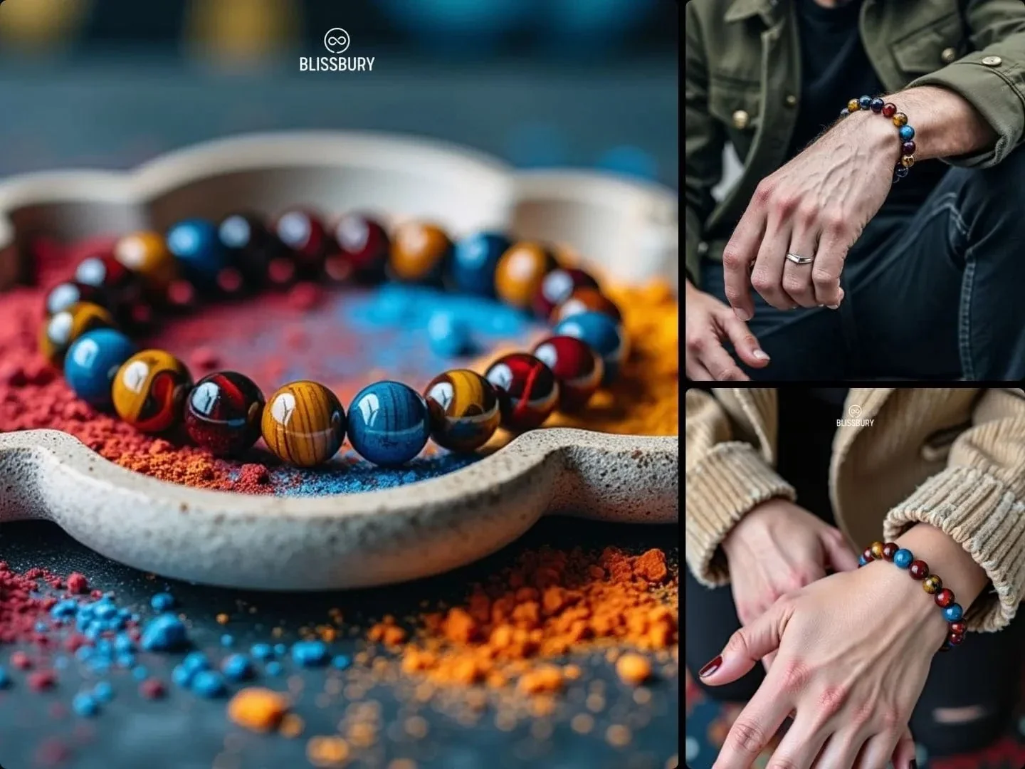 Trinity Tiger's Eye Bracelet: Courage, Confidence, Harmony