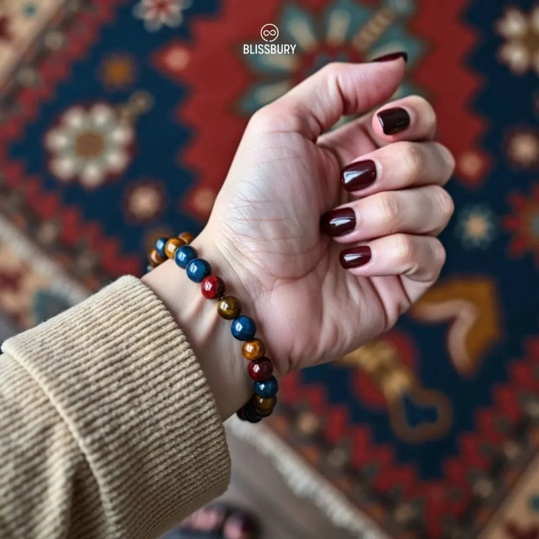 Trinity Tiger's Eye Bracelet: Courage, Confidence, Harmony - Image 5