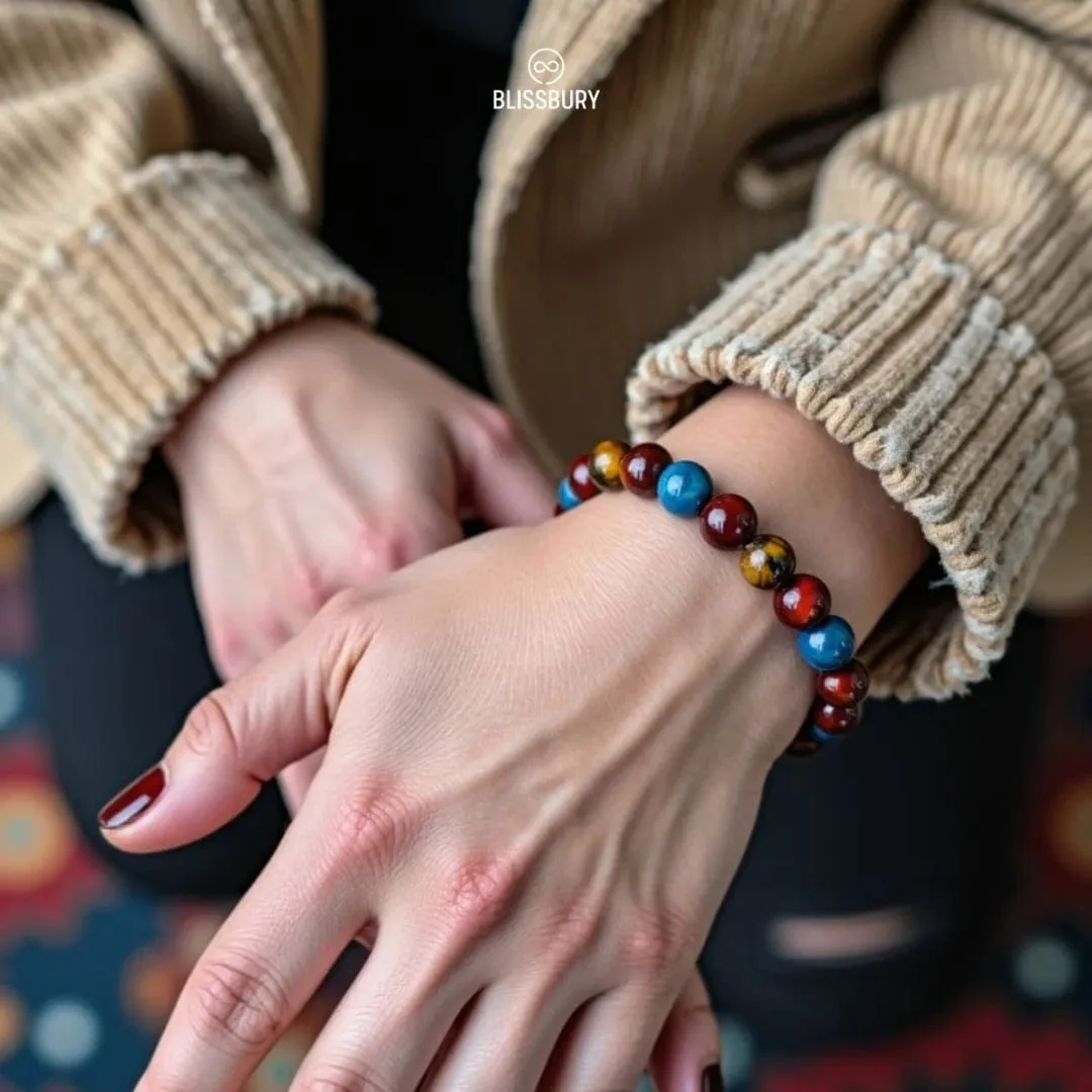 Trinity Tiger's Eye Bracelet: Courage, Confidence, Harmony - Image 6